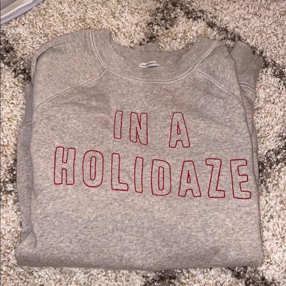 American Eagle Outfitters grey crew neck